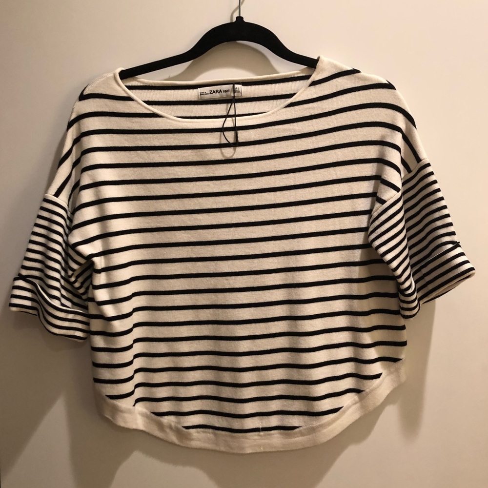 Zara stripped SMALL sweater!